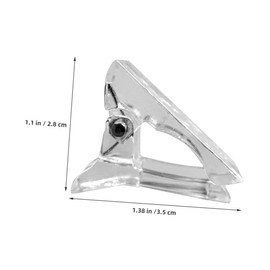 Baluue Crystal Nail Mold Fixing Clip Nail Tools for Nail Art Fake Nails Nail Clips False Nails Nail Kits Nail Gel Nail Art Tips Clip Nail Forms for Builder Gel Plastic Transparent