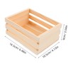 ULTECHNOVO Wooden Storage Bins Desktop Wooden Storage Basket Decorative Crate