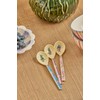 RICE Nathalie Lété Print Melamine Spoon, Children's Spoon, Multi-Colour, Pack