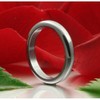 Schmuck Krone Thin Hematite Ring 3 mm Flat Grey Dark