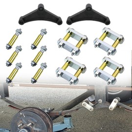 RYANSTAR RACING Heavy Duty Shackle Upgrade Kit with 2Pcs Trailer Leaf Spring Equalizers EQ-E1 35" Wheelbase Compatible with CRE3000 Stock and Equaflex Trailer Shackle kit