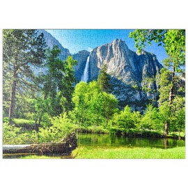 MyPuzzle Yosemite Waterfall, Yosemite National Park, California - Premium 500 Piece Puzzle - MyPuzzle Special Collection by Puzzle Galaxy