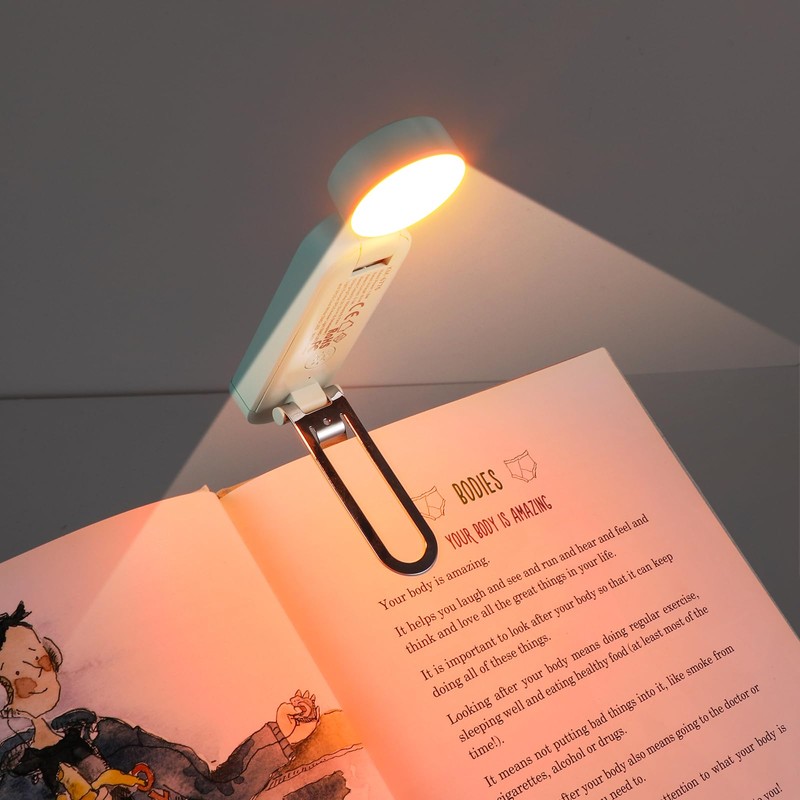 VAVOFO USB Rechargeable Book Light, Blue Light Blocking, Amber Light