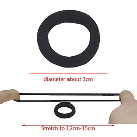 Hair accessories FOR girls and kids RUBBER BANDS ponytail holder Elastic Hair Bands (Blue)