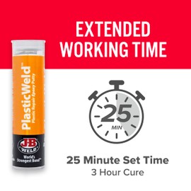 J-B Weld 8237 PlasticWeld Plastic Repair Epoxy Putty - 2 oz.