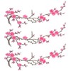 3PCS Cherry Blossom Iron on Patch Embroidered Floral Cherry Blossom