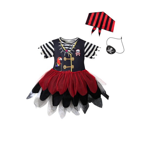 MOMMY'S NEW MAN Toddler Baby Girl Pirate Costume Halloween Sea
