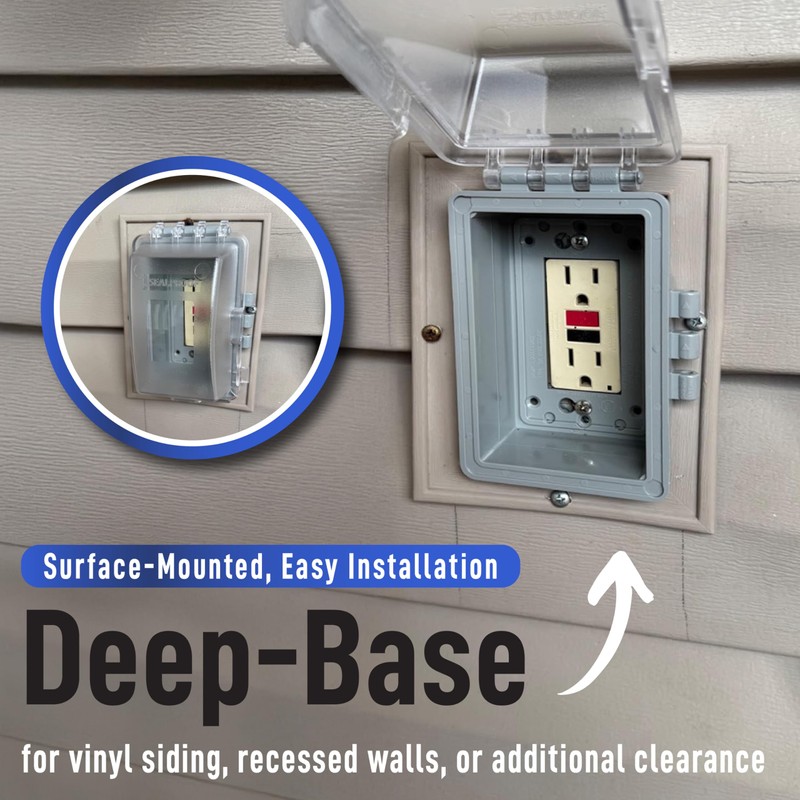 Sealproof Deep Base for Vinyl Siding and Recessed Surfaces While