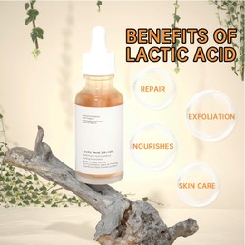 Lactic Acid Serum For Women, 30ML Moisturizing Lactic Acid 5% + Hyaluronic Acid Face Serum For Exfoliating, Exfoliating Serum For Dry Skin.