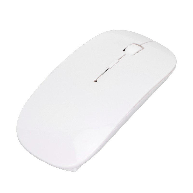 Wireless Mouse 2.4G Dual Mode 1200DPI Sensitive Slim White Laptop