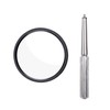 Magnifying Glass Metal Handheld Magnifier with Handle Jeweler Jewellery Identification
