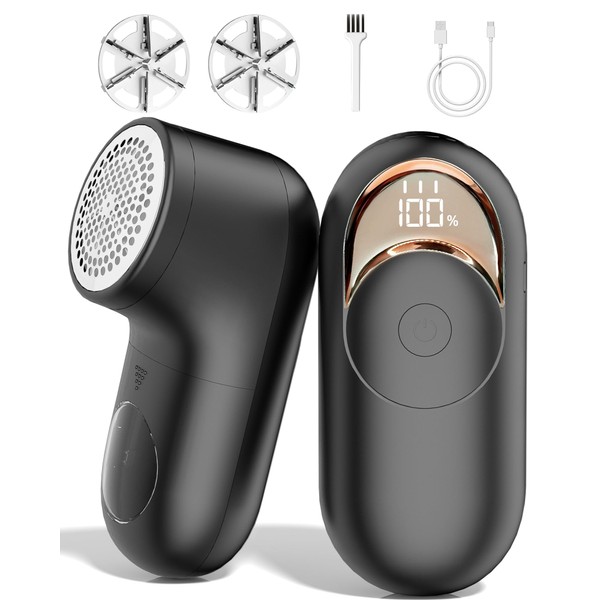Lint Remover, Bobble Remover for Clothes, Rechargeable Fabric Shaver with