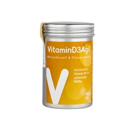 AgilNature VitaminD3Agil 90 Kapseln - vegan, glutenfrei, laktosefrei, made in Germany
