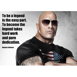 MOTIVATIONAL - DWAYNE JOHNSON 6 -A4 -work hard train harder - Gym - determination - Quotes Sign Poster Print Picture, SPORTS, BOXING, CYCLING, ATHLETICS, BODYBUILDING, TRIATHLON, BASKETBALL, FOOTBALL, RUGBY, SWIMMING, BOXING, MARTIAL ARTS, GOLF, HOCKEY, 