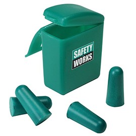 Safety Works 818074 Foam Ear Plugs with Case, 2-Pair