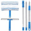 Mitclear Window Cleaner with Long Handle(57IN), Glass Cleaning Tools with