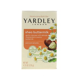 Yardley London Sensitive Skin Shea Buttermilk Bar Soap, 4.25 oz (Pack of 12)