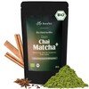 Organic Chai Matcha+, Organic Premium Matcha (60%) with Chai Spices,