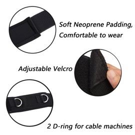 TONLOOEEL 2Pcs Fitness Thigh Straps Soft Neoprene Padded Fitness Leg Exercise Attachment Adjustable Thigh Resistance Belt for Machines Gym Workout Speed Exercise Taekwondo Football Running