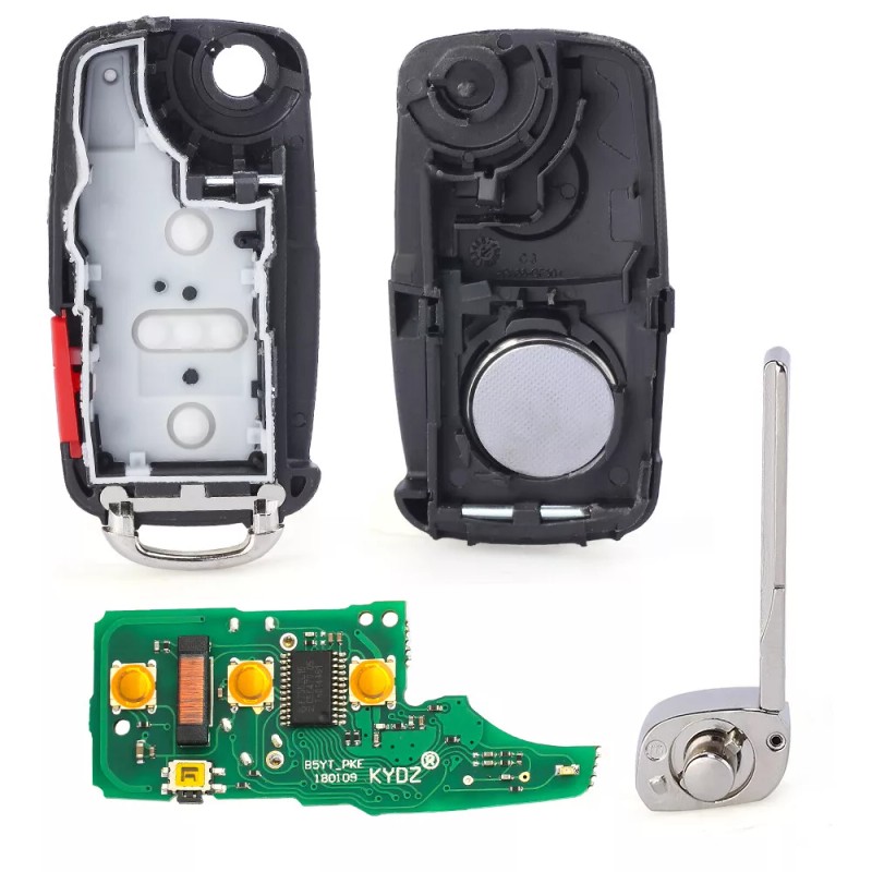 KEYECU for VW Volkswagen 2011 - 2016 Flip Smart Key