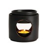 Yeerockal Ceramic Diffuser Black Oil Burner Wax Melt Burners with