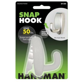 Hangman SH-BN 50 lbs Snap Hook44; Nickel