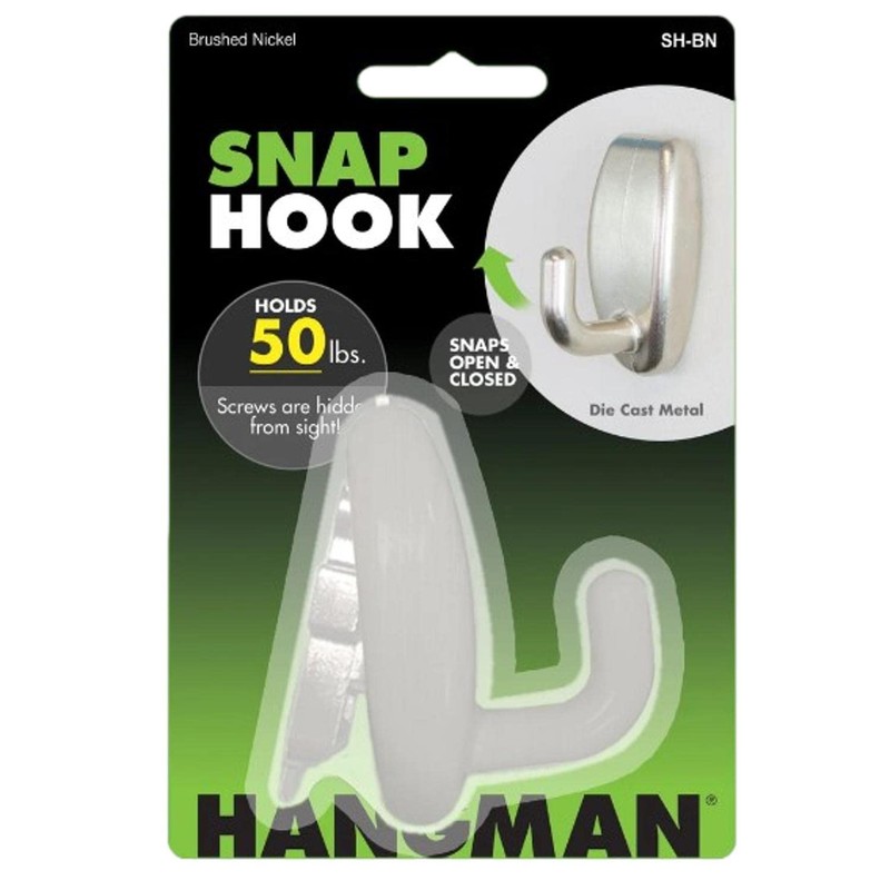 Hangman SH-BN 50 lbs Snap Hook44; Nickel