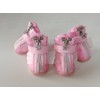 Hdwk&Hped Small Dog Boots, Breathable Mesh Summer Dog Shoes Pink