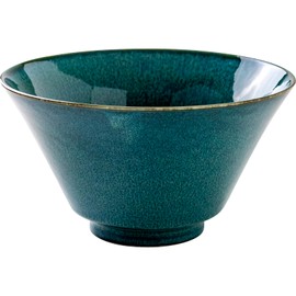 Marusankondo Mino Ware Fave, 170 Bowl Kiln Green Multi Bowl