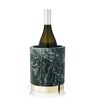 Viski Burke: Emerald & Gold Wine Chiller, Marble