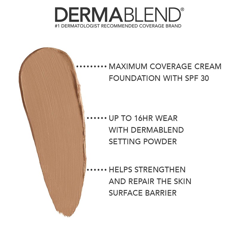 Dermablend Cover Creme Full Coverage Foundation with SPF 30, 45W