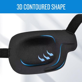 4 pcs Adjustable 3D Eye Patch for Adults -2 Left Eye and 2 Right Eye, Medical Eye Patch for Lazy Eye, Strabismus, Amblyopia, or Post-Surgery(Adjustable Buckle Style)