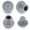 4Pcs 1" I.D Grey Replacement Feet Rubber Suction Cup Feet