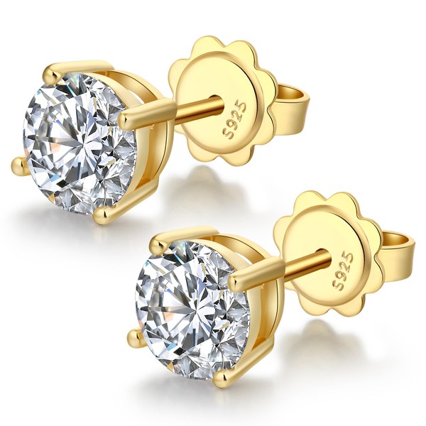 Men Earrings Stud Silver Earrings Golden Stud Earrings for Women