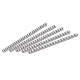 sourcing map 15Pcs M6 x 100mm Fully Threaded Rod 304 Stainless Steel Right Hand Threads,M6-1.0 Thread Pitch