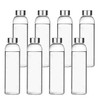 Encheng Glass Water Bottles,16oz Glass Drinking Bottle With Leakproof Stainless