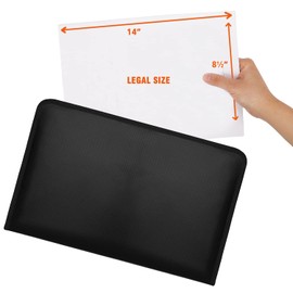 Legal Size Expanding File Folder Important Document Organizer Fireproof Document Bag with 13 Pockets,Color Labels,Non-Itchy Silicone Coated Portable File Wallet Large Capacity(16" x 10.6")