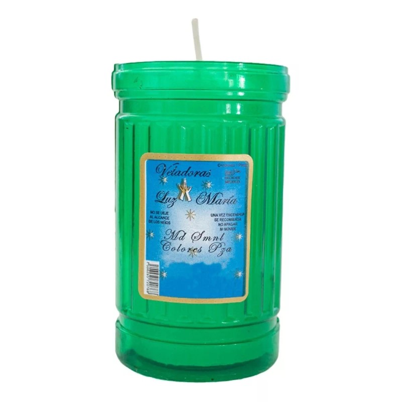 CEB 12 Veladoras Ecológica Media Semanal Blanco 100% Parafina