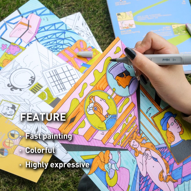 HIMI CC Marker Set Gift Box, Go To Museum Alcohol