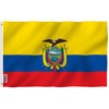 Anley Fly Breeze 3x5 Foot Ecuador Flag - Vivid Color