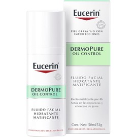 Eucerin Fluido Facial Hidratante Matificante | Para Piel Grasa | 50 ml