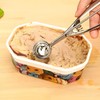 Anphly - Cuchara de helado de acero inoxidable gruesa para