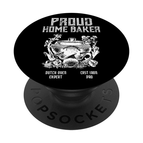 Proud Home Baker Dutch Oven Chef-Koch Style BBQ PopSockets mit
