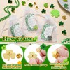 Kigeli 72/108/144 Pcs Shamrock Pins Party Accessories Gift Clover Lapel