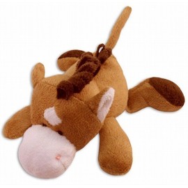 CoTa Global Horse Plush Refrigerator Magnet - Fluffy Brown Horse Stuffed Plush Magnet, Cute Wild Life Magnet For Kitchen Fridge & Locker, Home Decor & Office Decorative Novelty Accessory - 4 Inch