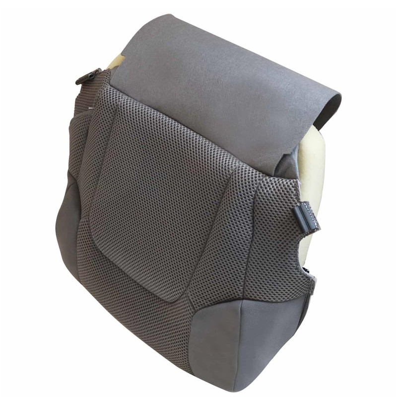 NLQR Front Passenger Side Bottom Replacement Seat Cover Cloth Gray