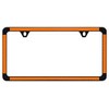 Orange Simulated Carbon Fiber On Black Powder Coated Thin Rim