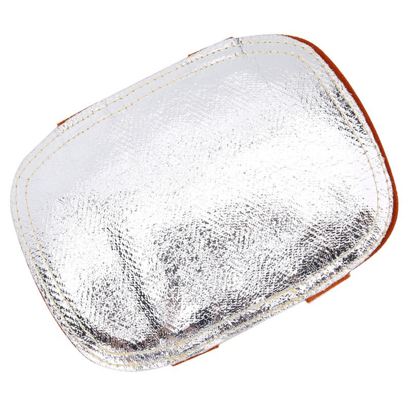 Heat Shield Split Cowhide Leather Aluminized Back Welding Hand Pad