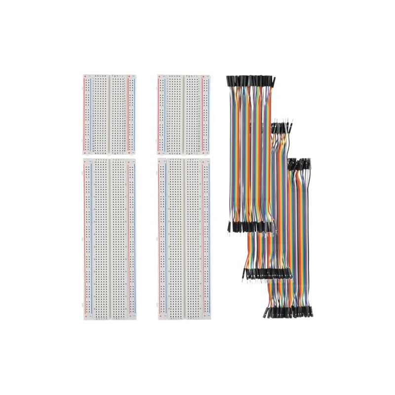 Yakomon Solderless Breadboard and Jumper Wires Kit - 830/400 Tie