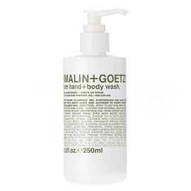 Malin  Goetz Jabn de Mano y Cuerpo de Ron - Gel de Ducha Hidratante para Todo Tipo de Piel - Jabn Corporal para Mujeres y Hombres - 250 ml            